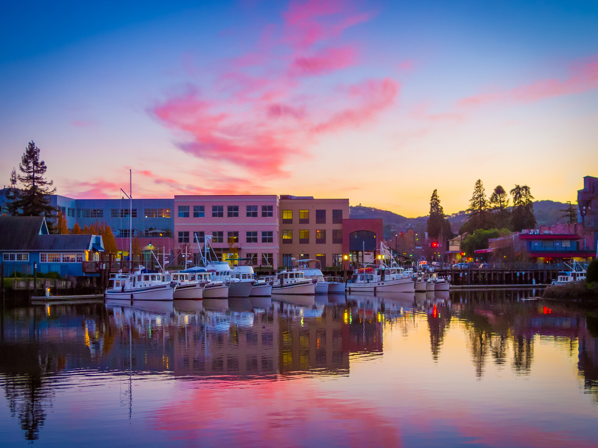 Panoramic Image of Petaluma, CA